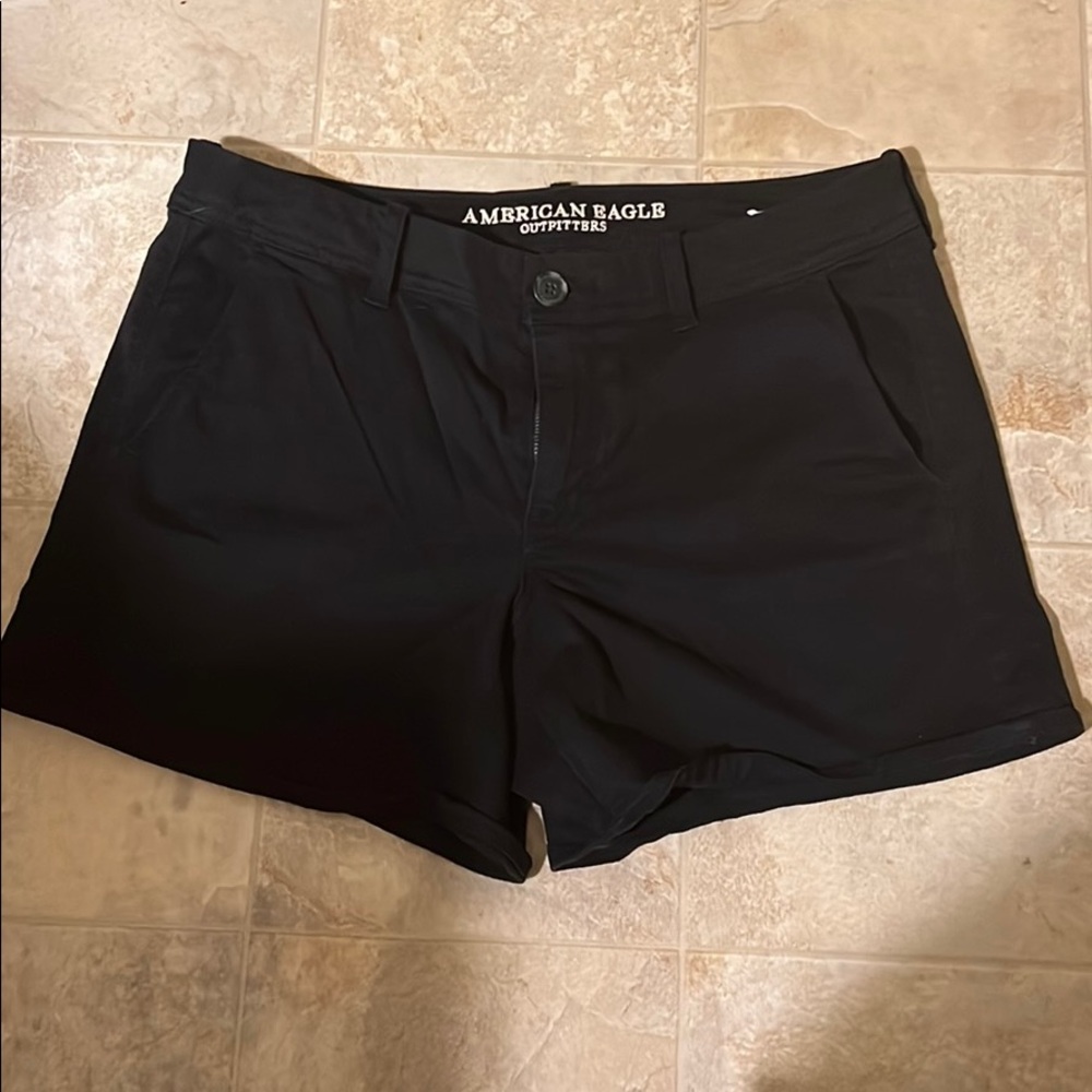 American eagle black shorts